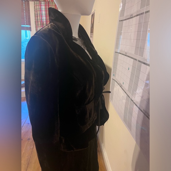 Dark brown coffee dead poets society Bohemia long skirt and blazer set Medium - Picture 3 of 14